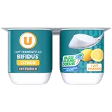Lait fermenté au bifidus sucré saveur citron  4x125g