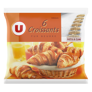 Croissants pur beurre  6 unités de 50g