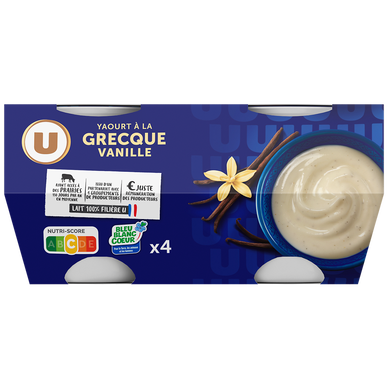 Yaourt à la grecque vanille 4X150g
