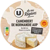 Camembert de Normandie AOP au lait cru  22%MG, 250g