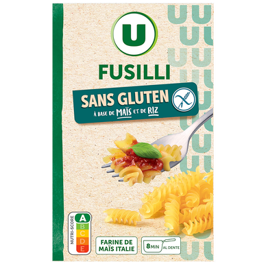 Fusilli sans gluten , 400g