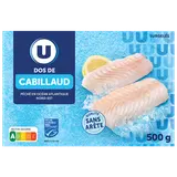 Dos de cabillaud Atlantique MSC U 500g