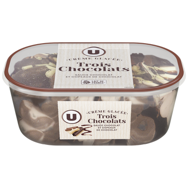 Bac crème glacée 3 chocolats - 496g