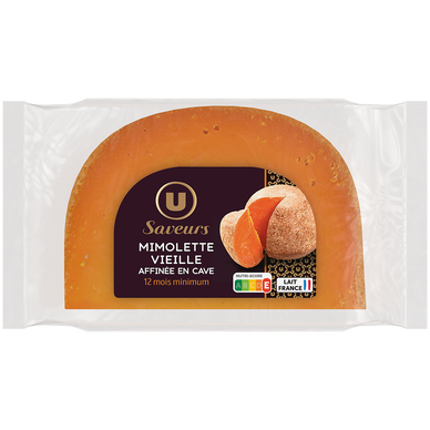 Mimolette vieille au lait pasteurisé  29% de MG, 200g
