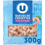 Queues de crevettes cuites décortiquées  300g