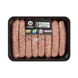 Saucisse de Toulouse sans colorant,  France, 8 pièces, barquette, 1kg