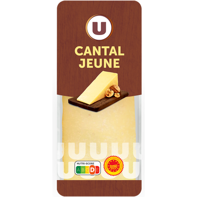Cantal jeune AOP lait pasteurisé  28%MG, 200g
