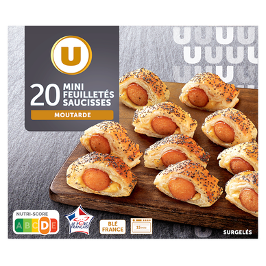 Mini feuilletés saucisses  x20  -  350g
