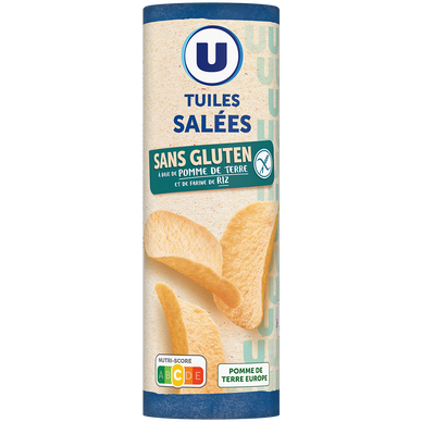 Tuiles salées sans gluten, tubo 170g