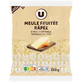 Fromage au lait pasteurisé meule fruitée râpé  33%mg, 150g