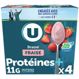 Yaourt brassé protéiné fraise U 480g