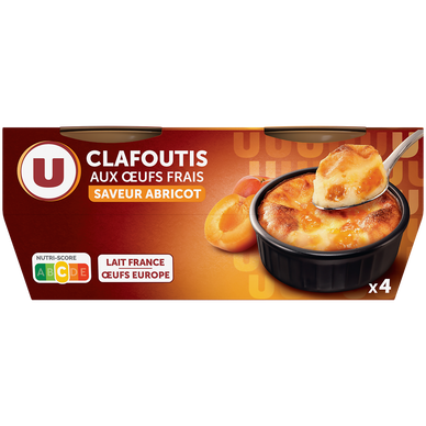 Clafoutis aux abricots  4x85g