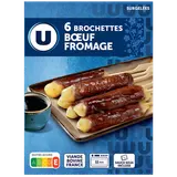 Brochettes boeuf fromage U x6 226g