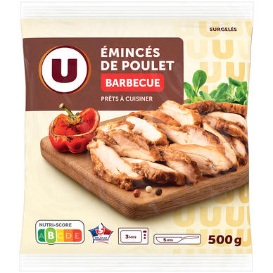 Emincés de poulet BARBECUE U 500G