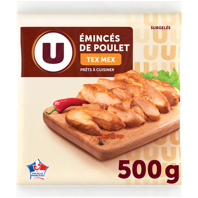 Emincés de Poulet Tex Mex U 500G
