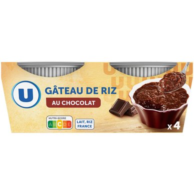Gâteau de riz au chocolat 4X100G