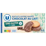 Biscuit avoine chocolat U SANS GLUTEN 125g