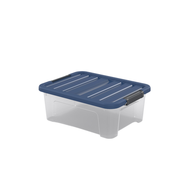 Boîte de rangement couvercle et clips polypro - 17L