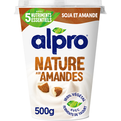 Dessert végétal soja nature à l'amande ALPRO - 500g