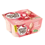 Yaourt litchi grenade ATELIER DESSY 4x100g