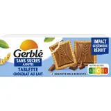 GERBLE - Biscuit fondant chocolat lait sans sucres ajoutés -  126g