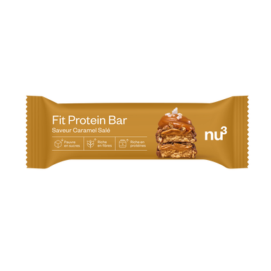 Barre protéinée caramel salé NU3, 55g