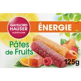 Pâtes de fruits energie Gaylord Hauser, étui de 5 barres, 125g
