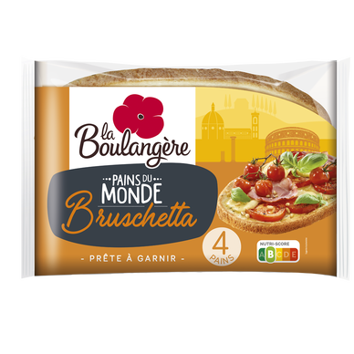 Pain bruschetta LA BOULANGERE - x4 - 400g