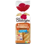 Pain Baguettes viennoises complètes LA BOULANGERE - x4 - 340g