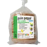 Pain poppé blé complet, sachet 75g