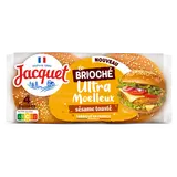 Burger brioché ultra moelleux sésame JACQUET 250g