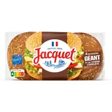 Pain burger géant complet sans additifs JACQUET x4 - 330g