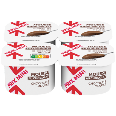 Mousse au chocolat PRIX MINI, 4x60g