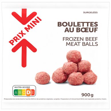 Boulettes boeuf PRIX MINI - 900g