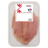 Escalope dinde extra fine, PRIX MINI, France, 2 pièces, barquette 240g