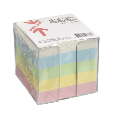 Bloc cube pastel 9x9cm 800 feuilles - PRIX MINI