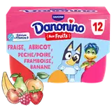 Petits suisse aux fruits DANONINO - 12x50g