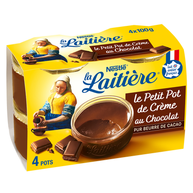 Crème dessert chocolat Le Petit Pot de Crème LA LAITIERE - 4x100g