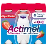 Yaourt à boire fraise ACTIMEL - 6x100g