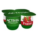 Yaourt aux fruits bifidus fraise ACTIVIA - 4x125g