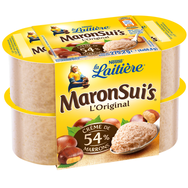 Mousse de marrons Maronsui's LA LAITIERE - 4x68.8g