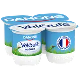 Yaourt brassé nature VELOUTE DANONE - 4x125g