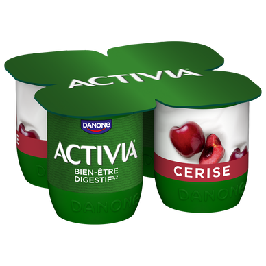 Yaourt aux fruits bifidus cerise ACTIVIA - 4x125g