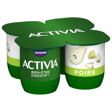 Yaourt aux fruits bifidus poire ACTIVIA - 4x125g