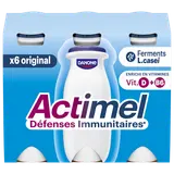 Yaourt à boire nature ACTIMEL - 6x100g