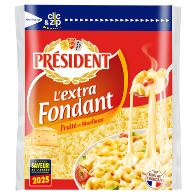 Emmental râpé Extra fondant PRESIDENT 150g