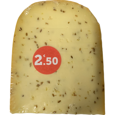 Gouda au cumin, au lait pasteurisé, 31% Mat.Gr, 180g, SCHOEPFER