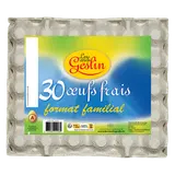 Oeufs frais calibre moyen, GESLIN, boîte de 30
