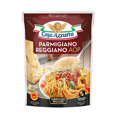 Parmigiano Reggiano AOP râpé 30% matière grasse 60g Casa Azzurra