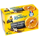 Crème brûlée avec éclats de caramel LA LAITIERE - 4 pots de 100g